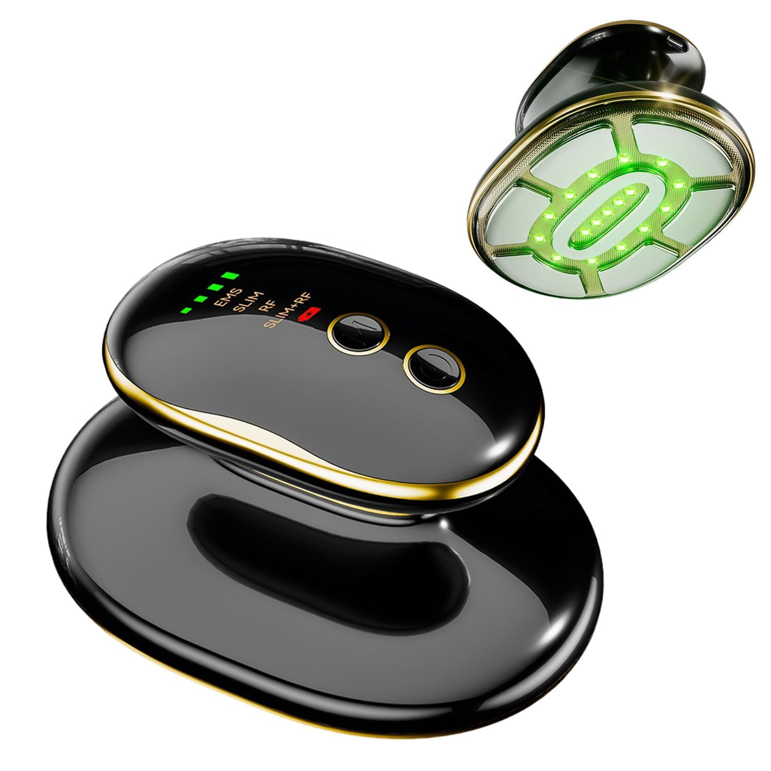 Máquina de Esculpir Cuerpo EMS, Dispositivo Radiofrecuencia Anticelulitico Corporal Moldeadora Glúteos Muslos Brazos Abdomen con 4 Modos Reafirmante y Minimiza Estrías