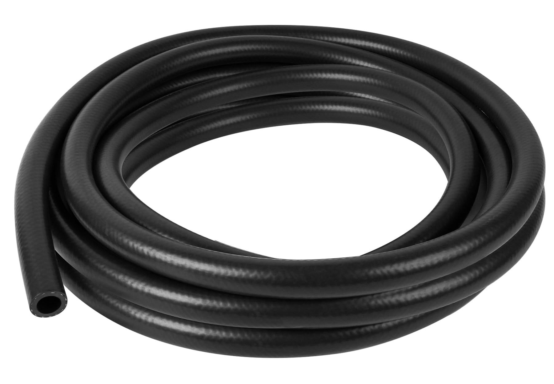 20 Feet Fuel Line Hose, 1/4 Inch Inside Diameter NBR Fuel Line Hose, Black Fuel Systems Engines Hose Braided Rubber Fuel Line Hose