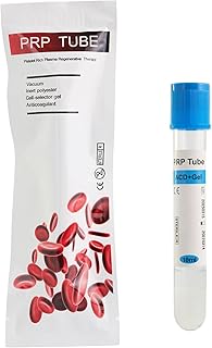 10pcs 10ml PRP Tubes ACD and Gel PRP Tube for Separation Gel and Anticoagulant, White (10)