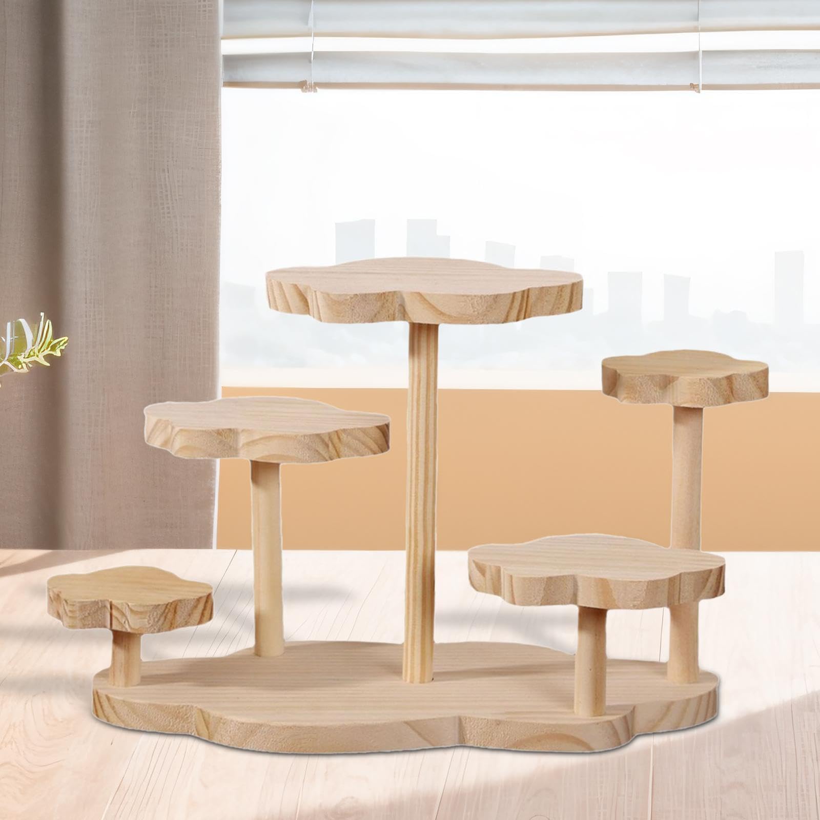 2 soportes de madera para restaurantes y uso en interiores, elegantes soportes de exhibición para menús, carteles o decoraciones, ideal para cafeterías y comedores