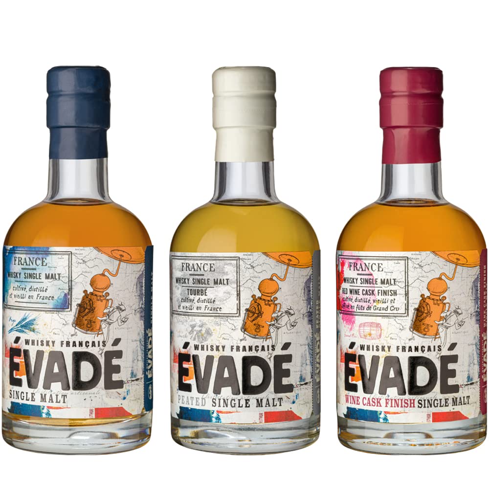 Evadé Coffret Trilogie Whisky 3x20cl 40°/43°/43°