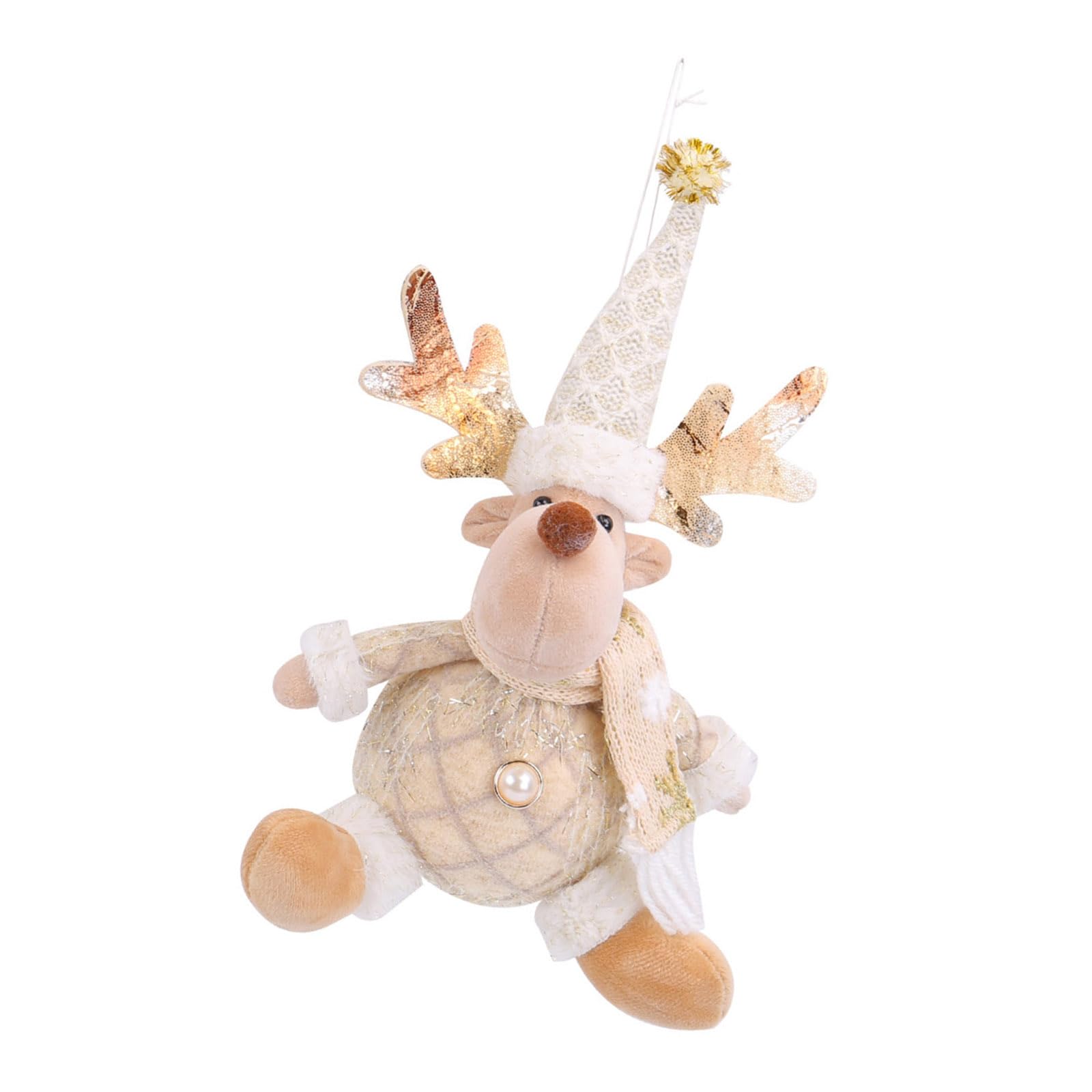 Christmas Doll Ornament with PP Cotton Filling Hanging Decoration for Festives Home Decoration Holiday Doll