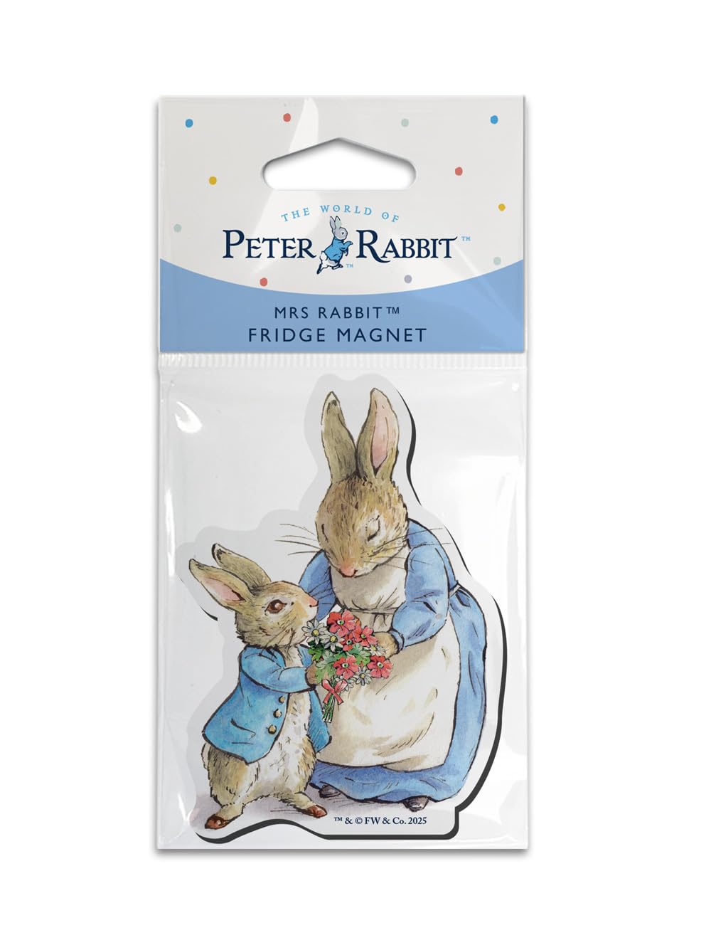 Beatrix Potter Peter Rabbit - Shaped Fridge Magnet (Mrs Rabbit)