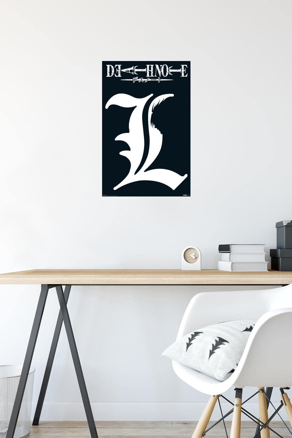 Amazon.com: Death Note - L Symbol Wall Poster, 22.4L x 14.7W