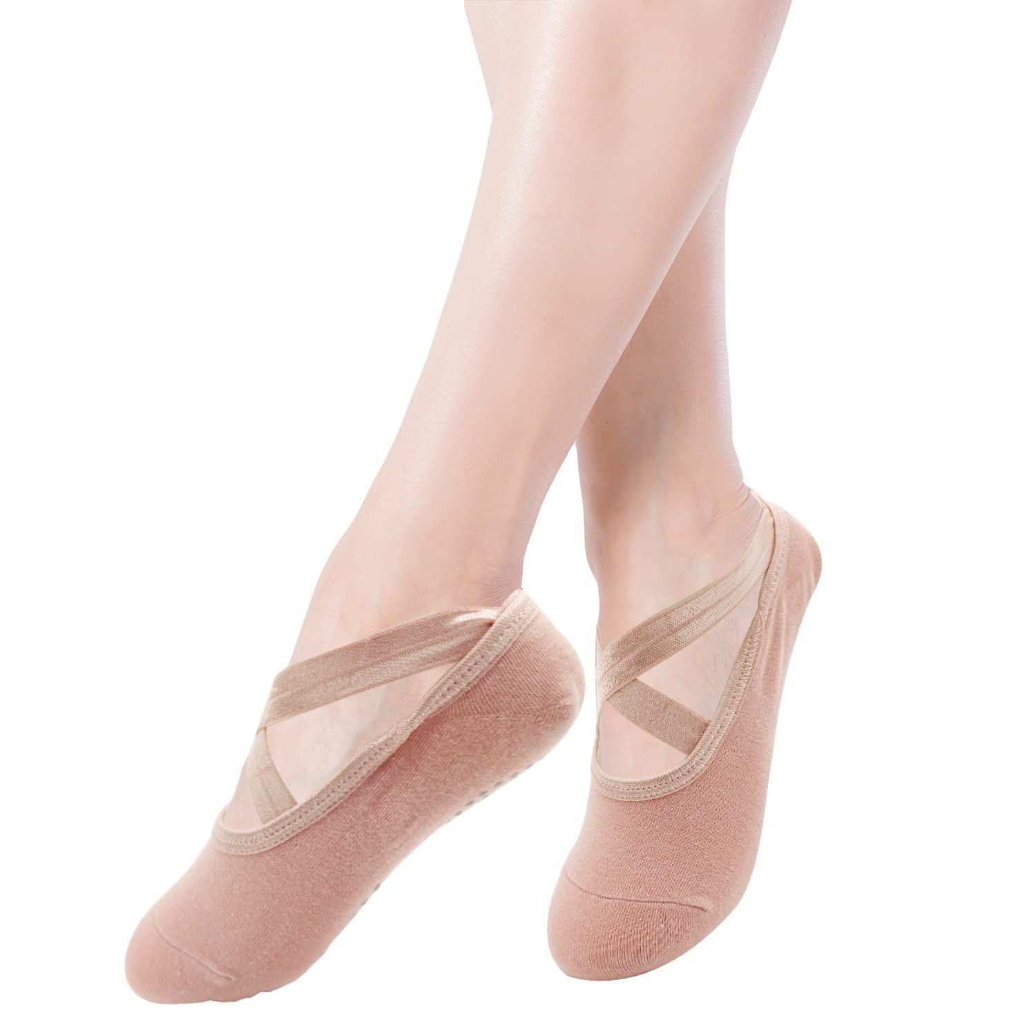 DohiaYoga Socks with Grips Pilates Socks for Women Non-Slip Workout Socks D1-2306-YJW