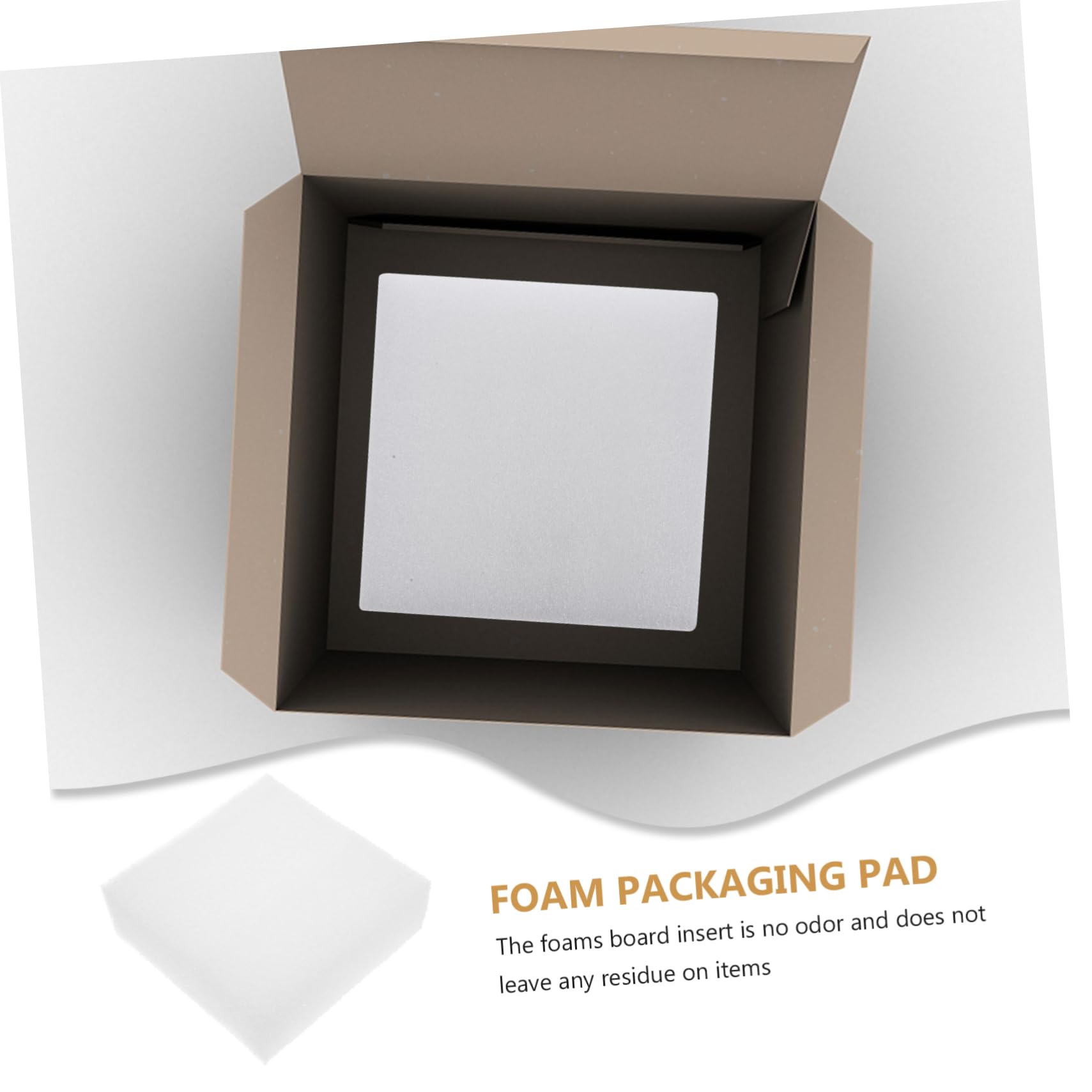 GRIRIW Foam Sheets for Crafts 4pcs Pearl Cotton Foam Packing Liners Easy to Mold No Residue