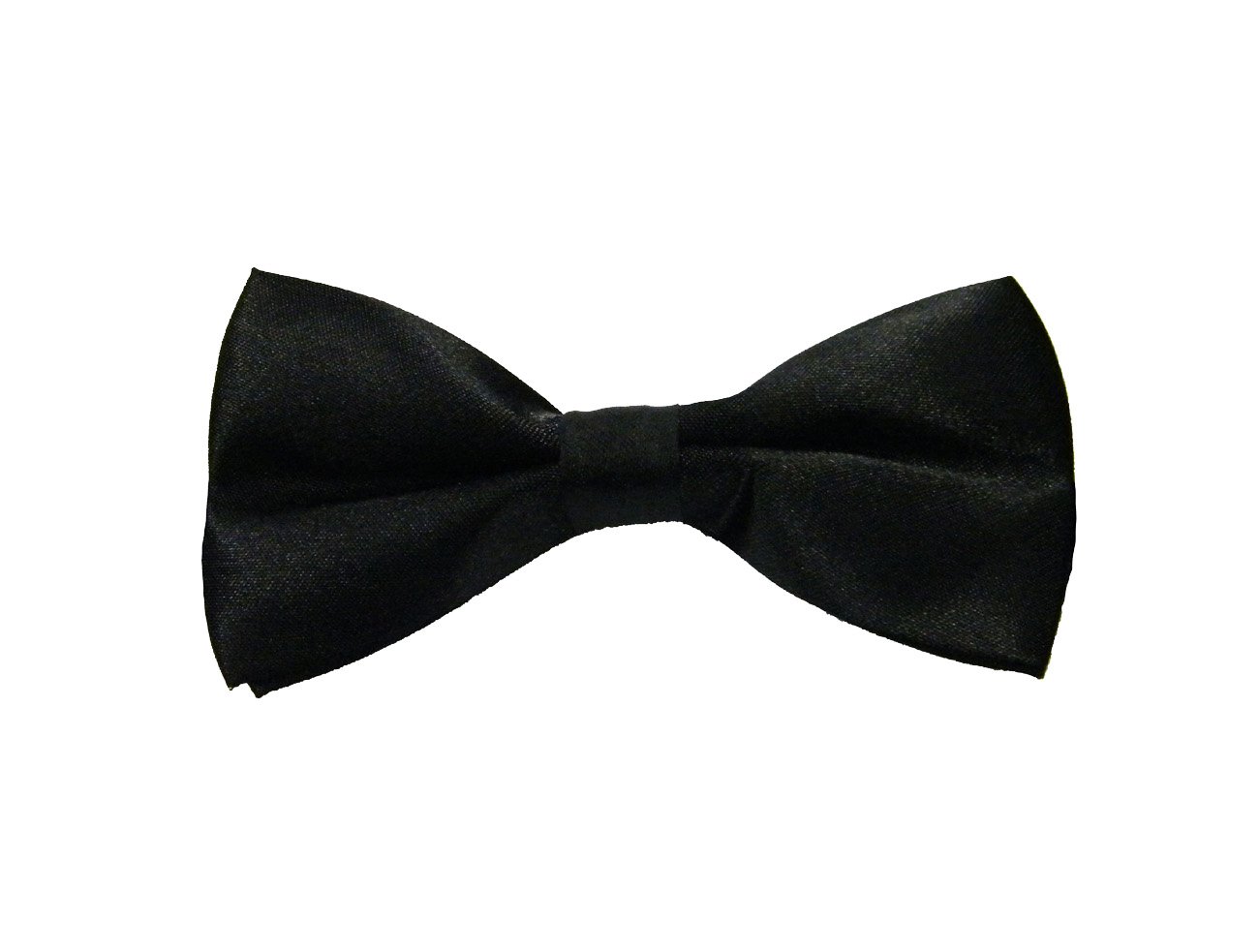 OmegaTux Mens Satin Formal Banded Solid Bow Tie