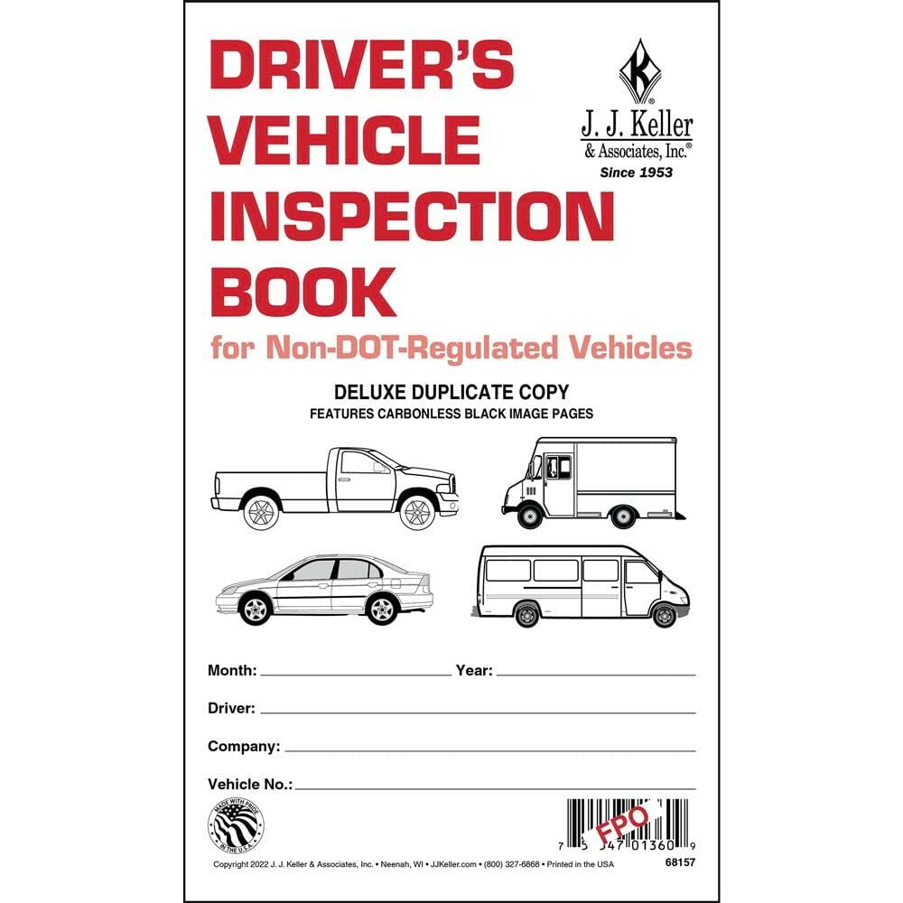 こすってチェックBOOK Amazon.com : Driver's Vehicle Inspection Book for Non-DOT