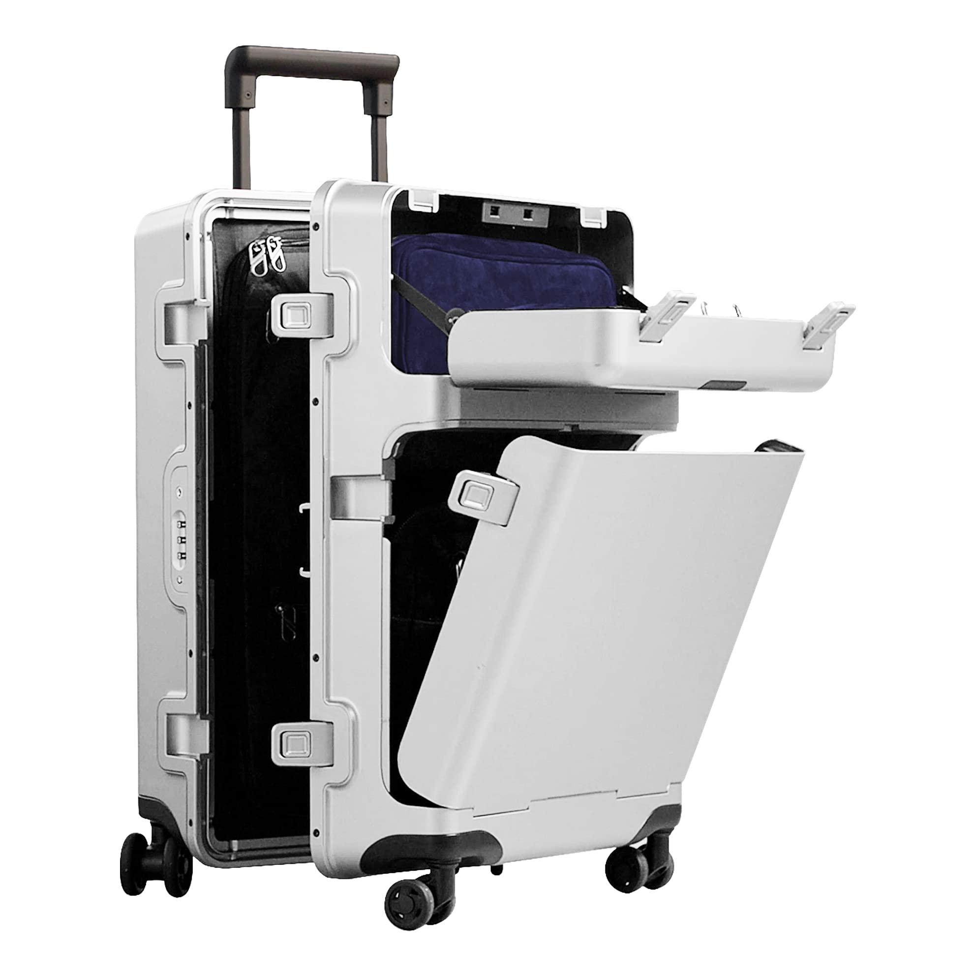 Cloud White - much more than a Carry-On. All accessories included (Midnight Blue)