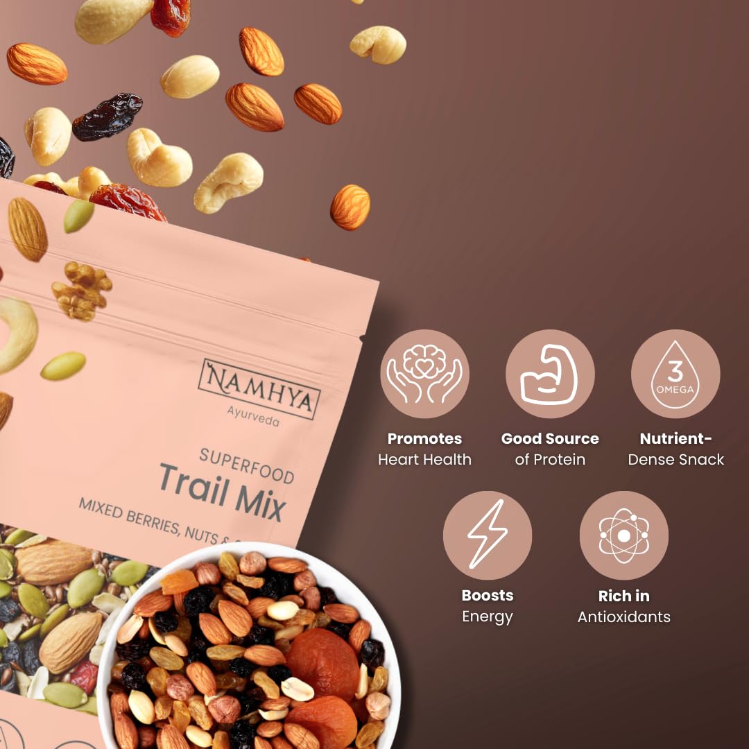 Namhya Premium Trail Mix | Energy Packed Fitness Snacking | 125g Pack of 4 2