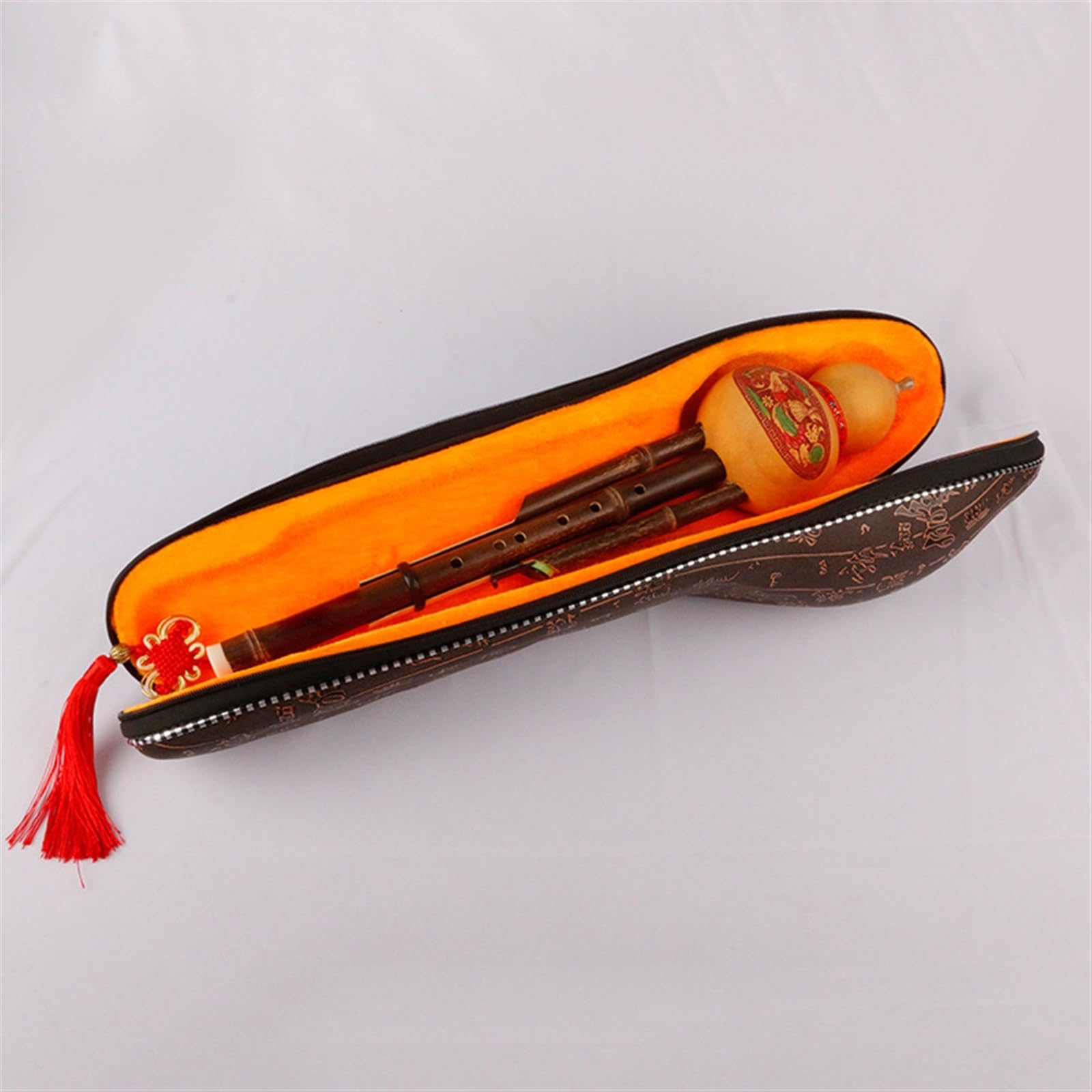 Instrumento De Viento De Madera Profesional Hulusi, Tecla G/F De Bambú Tradicional Chino Con Caja De Almacenamiento Hulusi Profesional (Color : F key)
