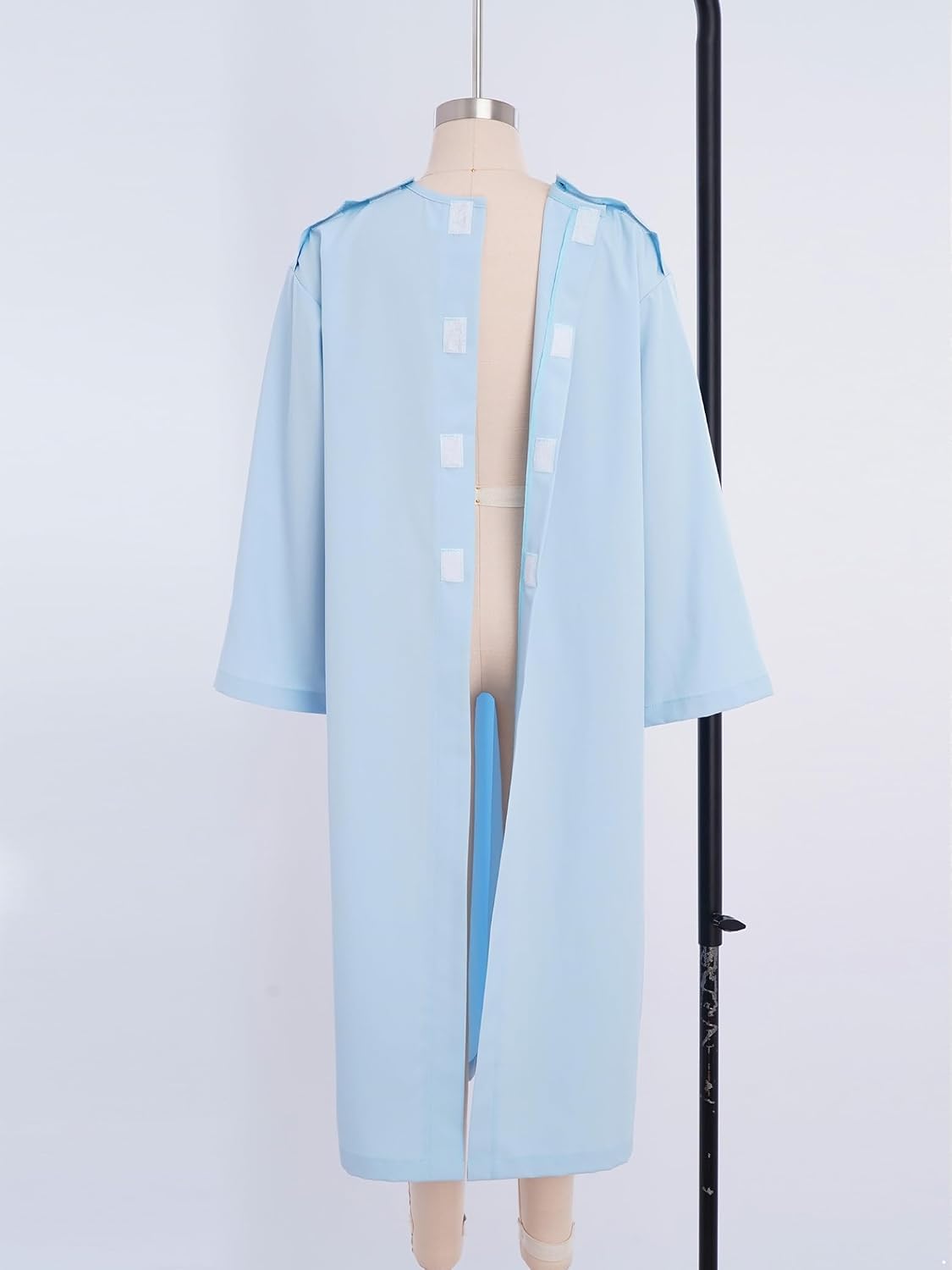 Girls 3 Pieces Hospital Gown Open Back Reusable Patient Gown Adaptive Dress Post Shoulder Surgery Robe
