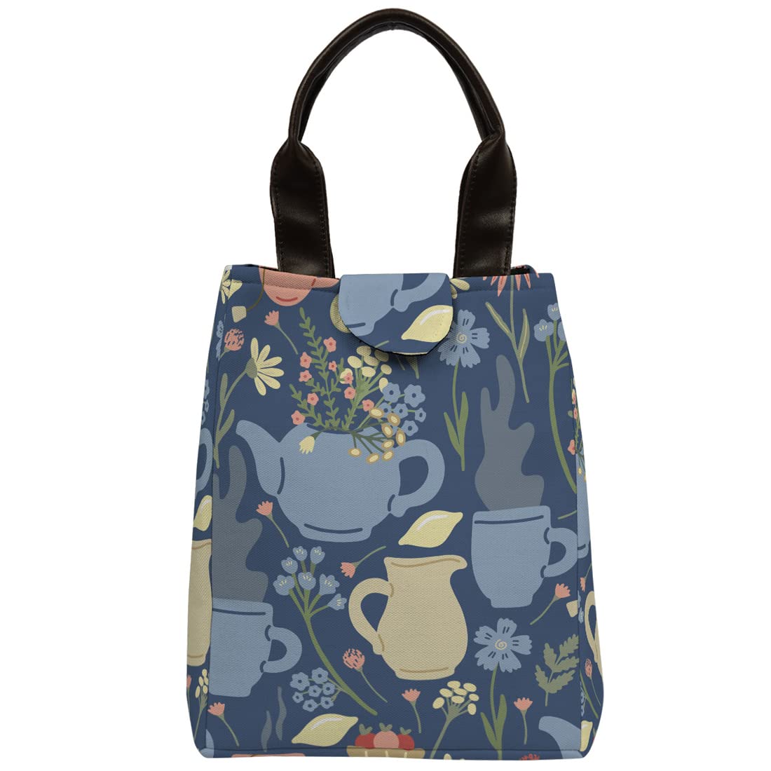 Crazyify Canvas Print Lunch Bag with Pu Handle/Tiffin Bag/Lunch Bag for Men/Lunch Bag for Office/Women Stylish-Lunch Bag for Picnic, School & Work Lunch Bag (B0BWV8ZZQM) Amazon Price History, Amazon Price Tracker