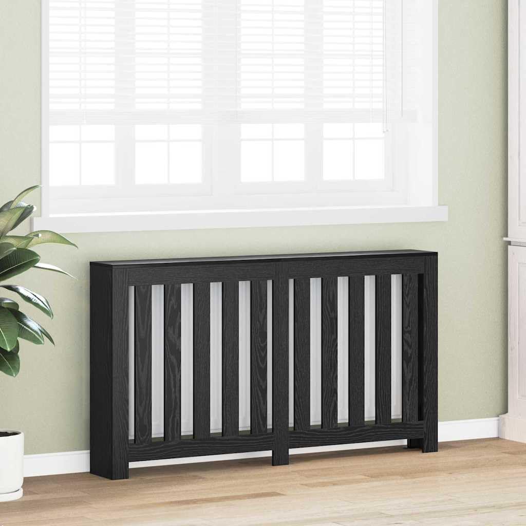 Cache Radiateur, Couvre Chauffage Couverture Radiateur Cache-Radiateur Chêne noir 149 x 20 x 82 cm