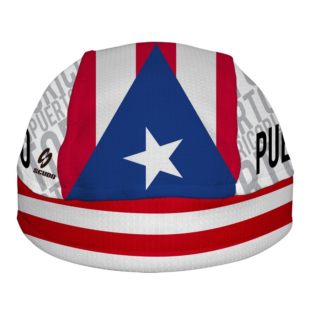 Puerto Rico Flag Skullcap White