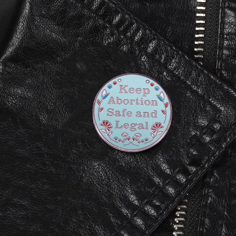 Image of Keep Abortion Safe and Legal Enamel Lapel Pin brooch badge Jewelry accessories