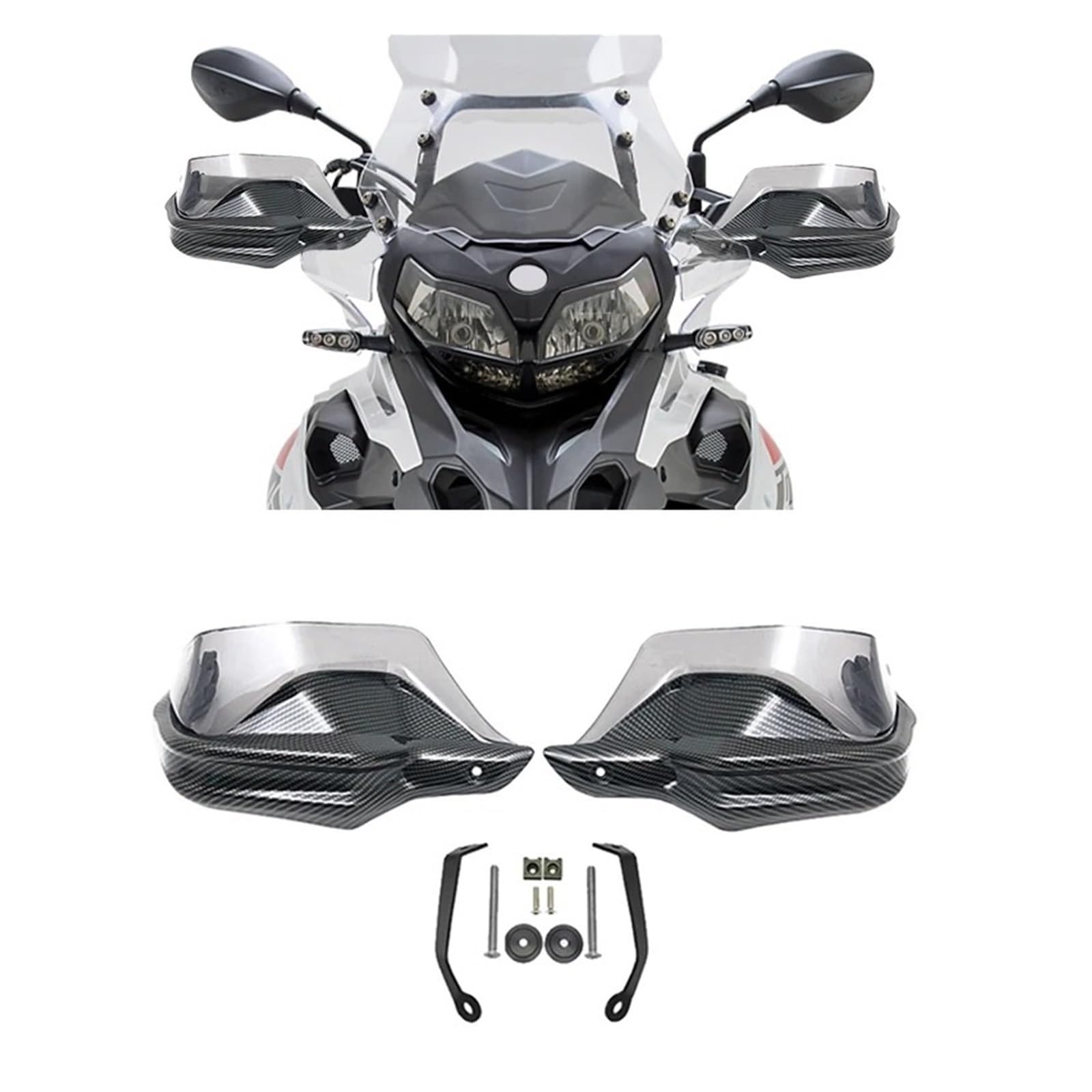 Moto Paramani Per Benelli Per TRK502 Per TRK502X Per TRK251 Per TRK 502 502X 251 Moto Paramani Scudo Protezione Della Mano Parabrezza(Handguard Black)