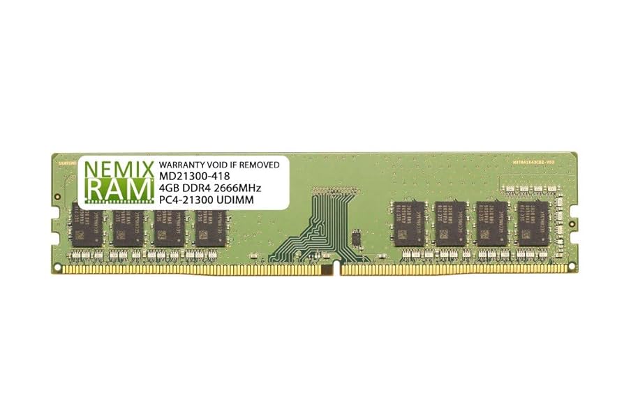 NEMIX RAM 4GB (1X4GB) DDR4 2666MHZ PC4-21300 1Rx6 1.2V CL19