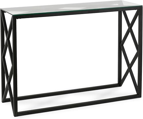 Dixon Mesa consola rectangular de 42 pulgadas de ancho en bronce ennegrecido