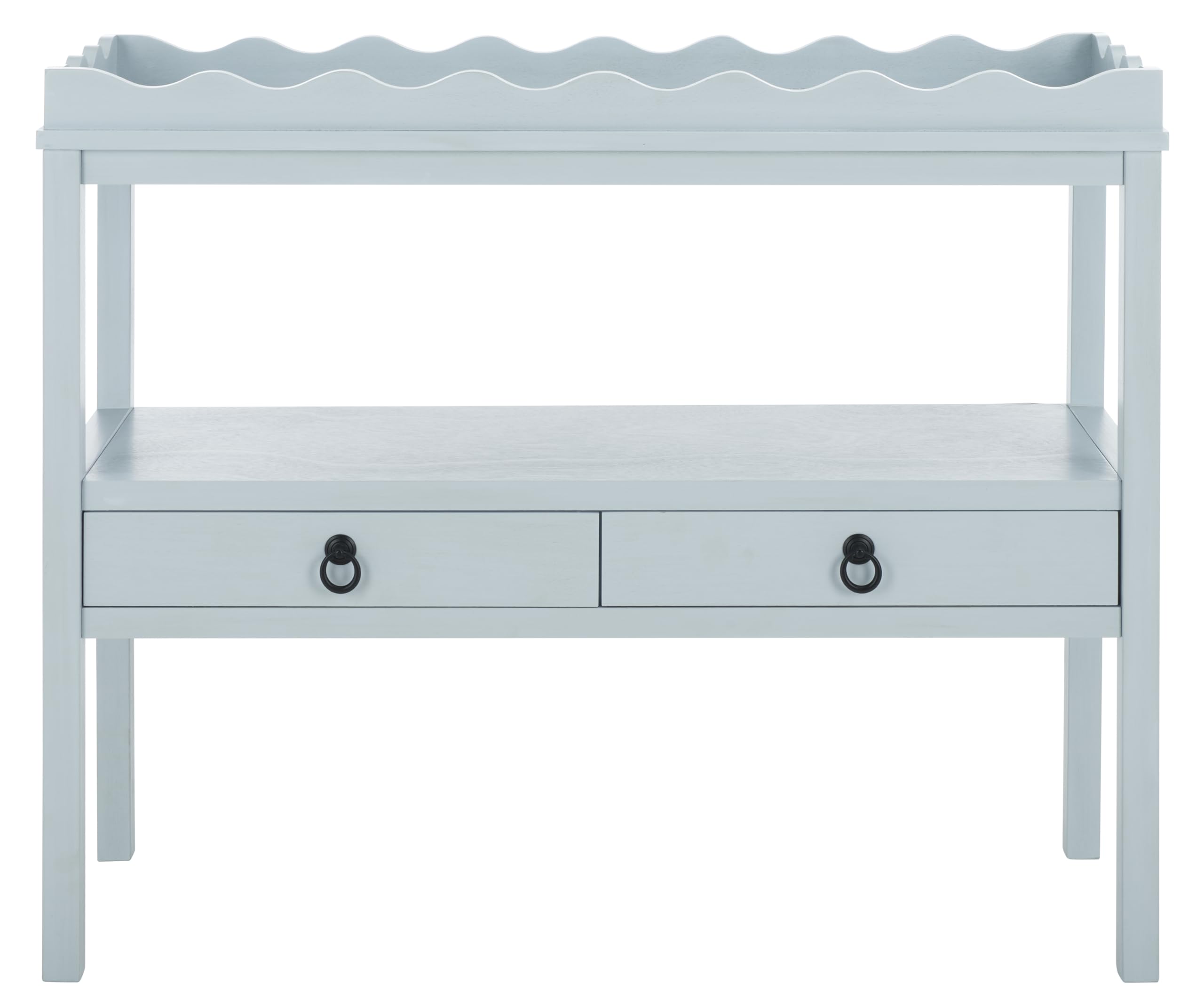 SAFAVIEH Home Collection - Darlyn Console Table, Light Violet Finish with 2 Drawers and Lower Shelf (CNS5747C)