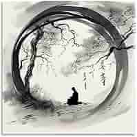 Amazon.com: AINHJY Minimalist Art Poster Black Enso Zen