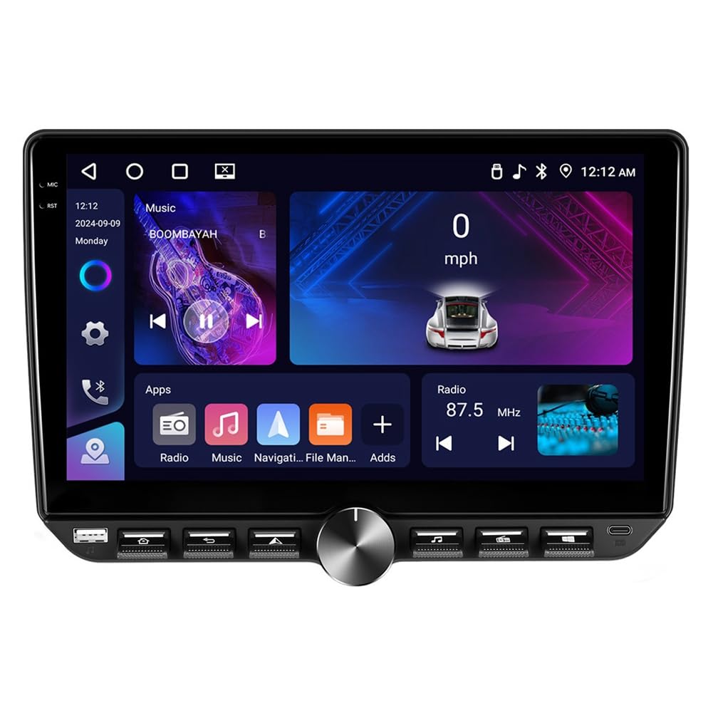 Carplay sans fil et Android Auto sur grand autoradio tactile 10 pouces Android 15 - 8