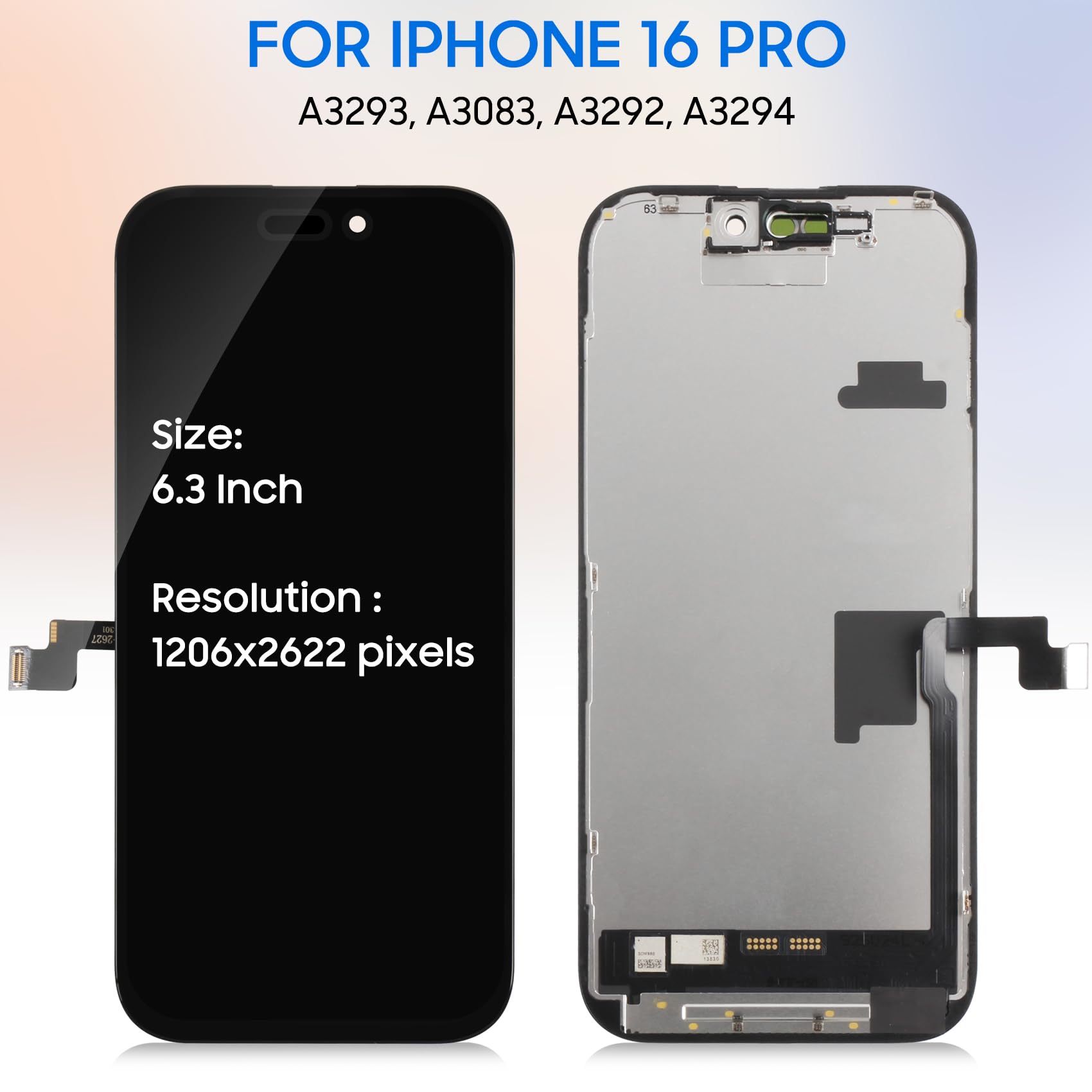 Amazon.com: TFT for iPhone 16 Pro LCD Display for iPhone 16