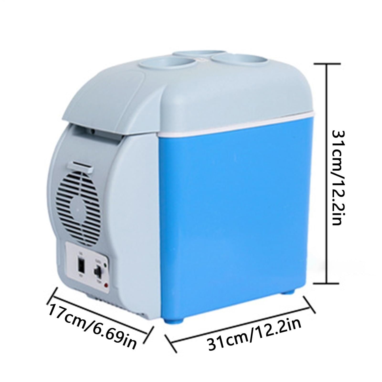 Frigorifero Portatile per Auto, Frigorifero per Veicoli,7.5L Quiet Doppia modalità Portatile Frigorifero per Camera da Letto, Cucina, Campeggio e Posto di Lavoro