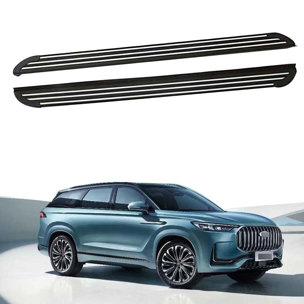 Fixed Running Boards Fits Chery JETOUR X70 X70 Plus 2023-2025 Side Step Nerf Bar Aluminium+Stainless with Mounted Brackets Accessories