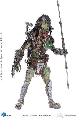 Hiya Toys Alien vs Predator Requiem Battle Damage Wolf Predator - Figura a escala 118, multicolor