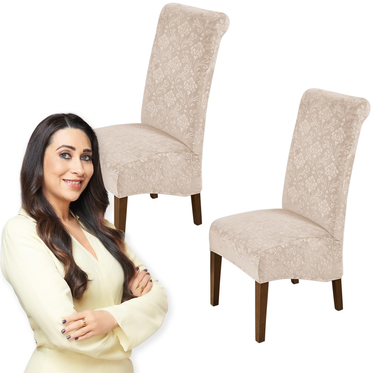 Velvet Dining Chair Covers - Set of 6 -14