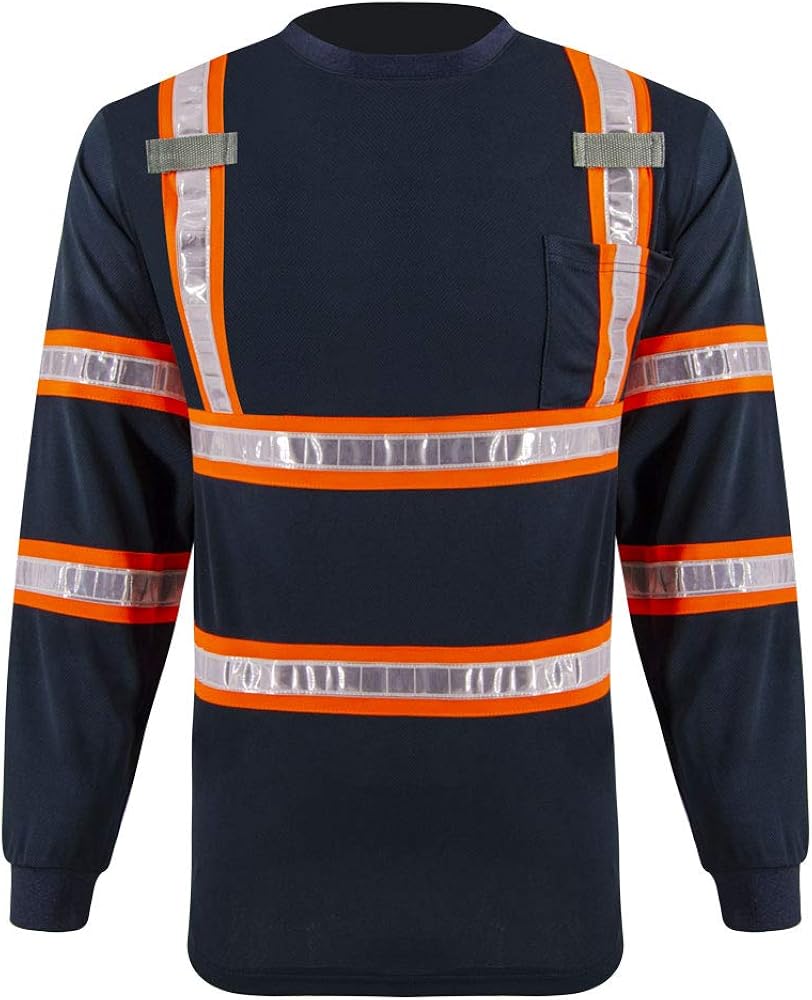 Buy Lanbei Hi Vis Class 2 Reflective Shirts Safety T Shirt Construction Work Shirts For Men Online In Turkey B091c6bdct