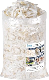 Bean Bag Chair Filler Shredded Memory Foam 100% New 5.0 Pounds,Pillow Stuffing for Couch Pillows, Stuffed Animals, Dog Bed & Couch Cushion Filling, Light Brown Color¡­