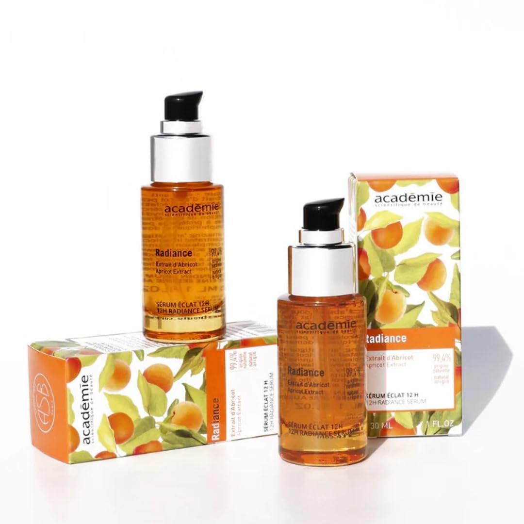 Académie Scientifique de Beauté - Sérum Éclat 12H Radiance 30 ml - Sérum Visage Hydratant Acide Hyaluronique Éclat Teint Lumineux Anti Fatigue Peau Terne