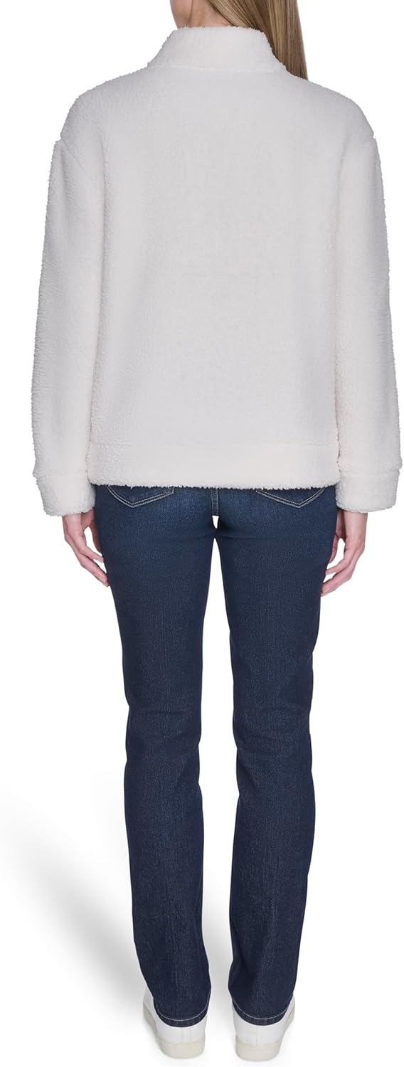 Nautica Womens Mockneck Fleece Sweater Pullover - Image 4