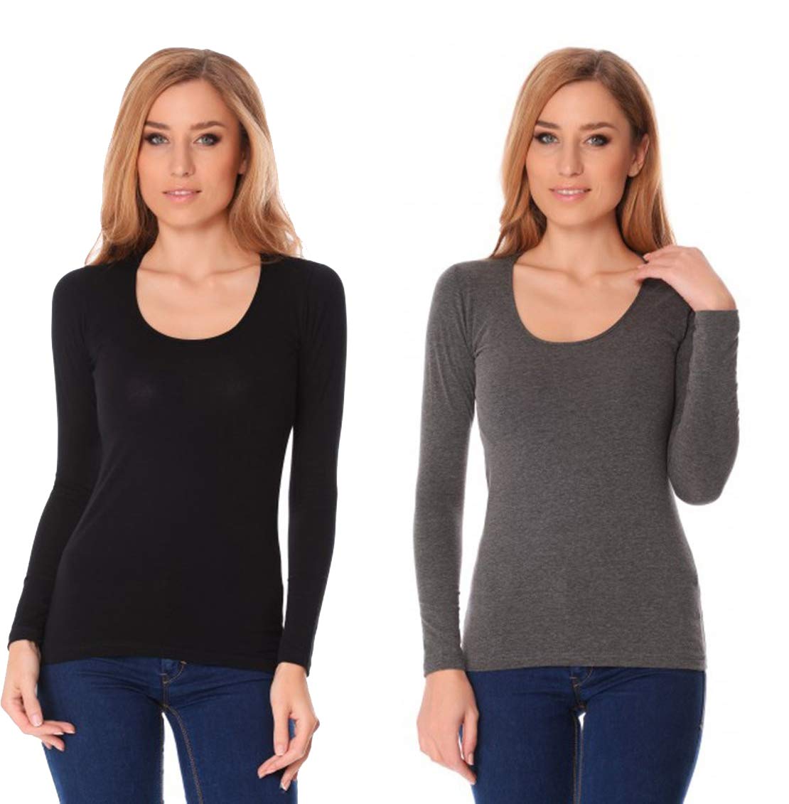 JADEA Body Lupetto Donna Manica Lunga Cotone Elasticizzato. Disponibile