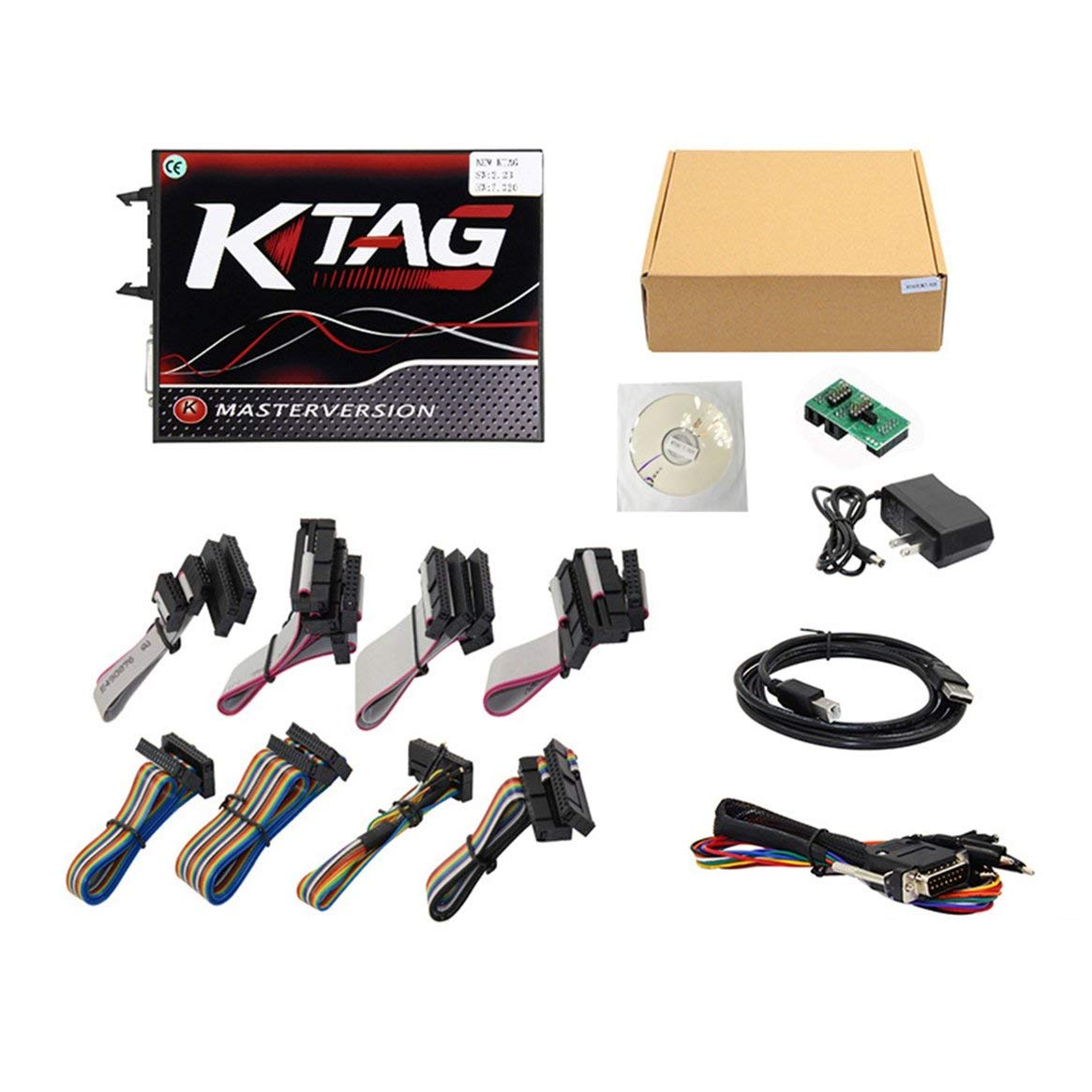 Poppyae EU KTAG 7.020 V2.23 ECU Programmer V7.020 KTM100 KTAG ECU Programming Tool Master Software V2.23 with Unlimited Token