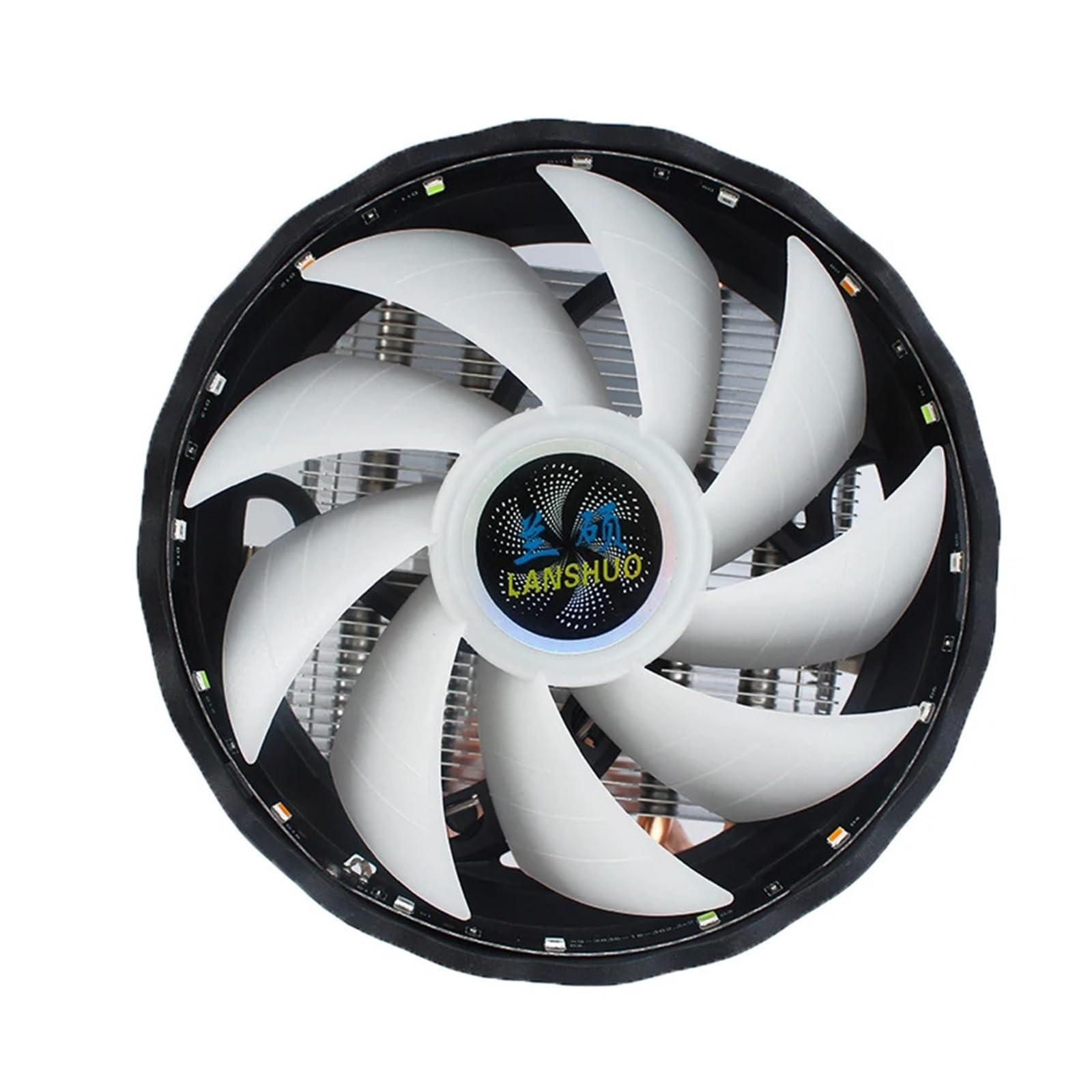 yaoqijie X79 X99 2011 chłodnica procesora czysta miedź rury cieplne układ chłodzenia 1150 1155 1200 1356 1700X58 AMD3 AM4 PWM RGB120MM wentylator chłodzący lasting(Zielony,4pin(LGA 1200 1700))