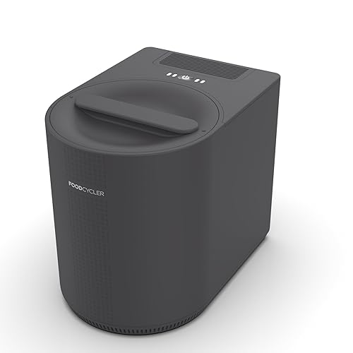 Food Cycler Eco 3 Compact Kitchen Food Recycler | Indoor Composter Bin Alternative | Electric Countertop Food Waste Disposer with Odorless 3.5L Indoor Food Waste Bin for Easy Waste Management | Grey - Gray