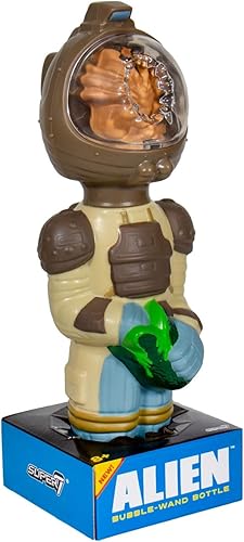 SUPER7 Alien Super Soapies Kane con botella de varita de burbujas Facehugger