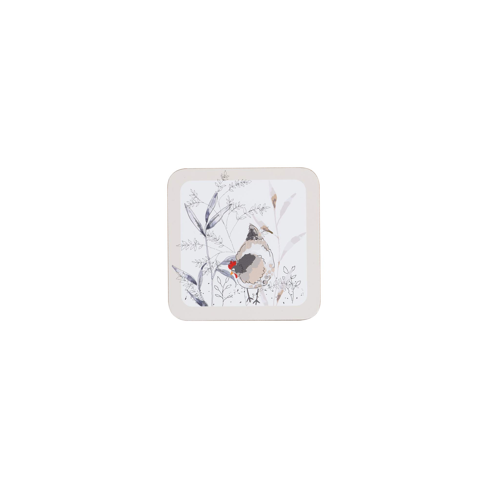 Price & Kensington Country Hens Set of 4, Coasters