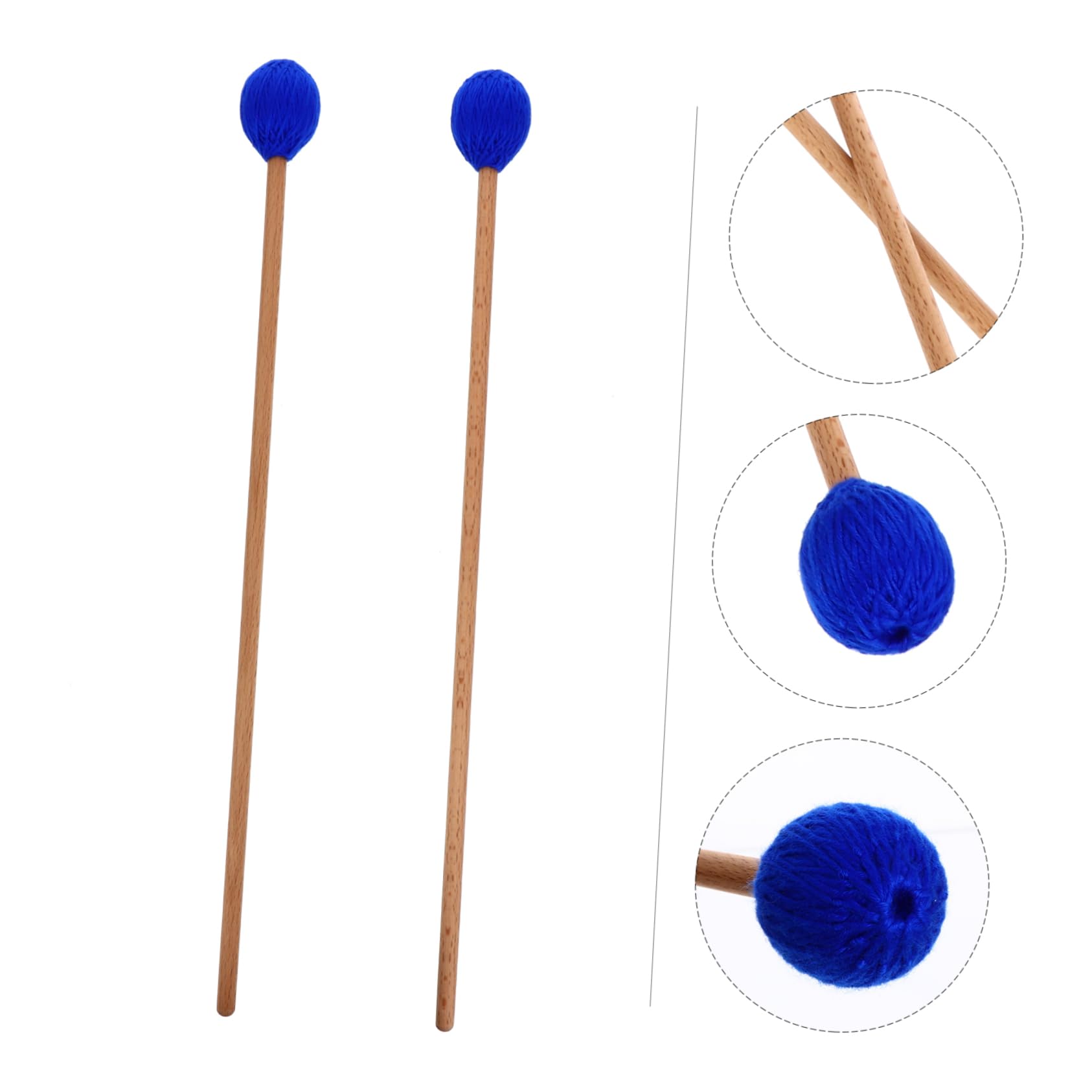 ibasenice 2paare Marimba Mallet Mit Wollkopf Und Ahorngriff Für Percussion-instrumente Xylophon Und Glockenspiel Hochwertige Verarbeitung Für Klaren Und Langlebige Nutzung