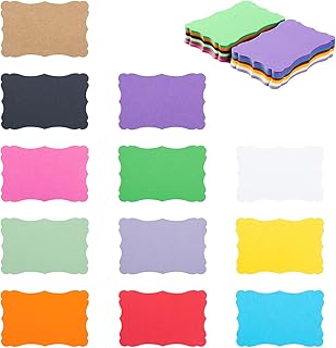 120 Pieces Small Mini Vintage Assorted Colors Blank Note Cards Gift Word...