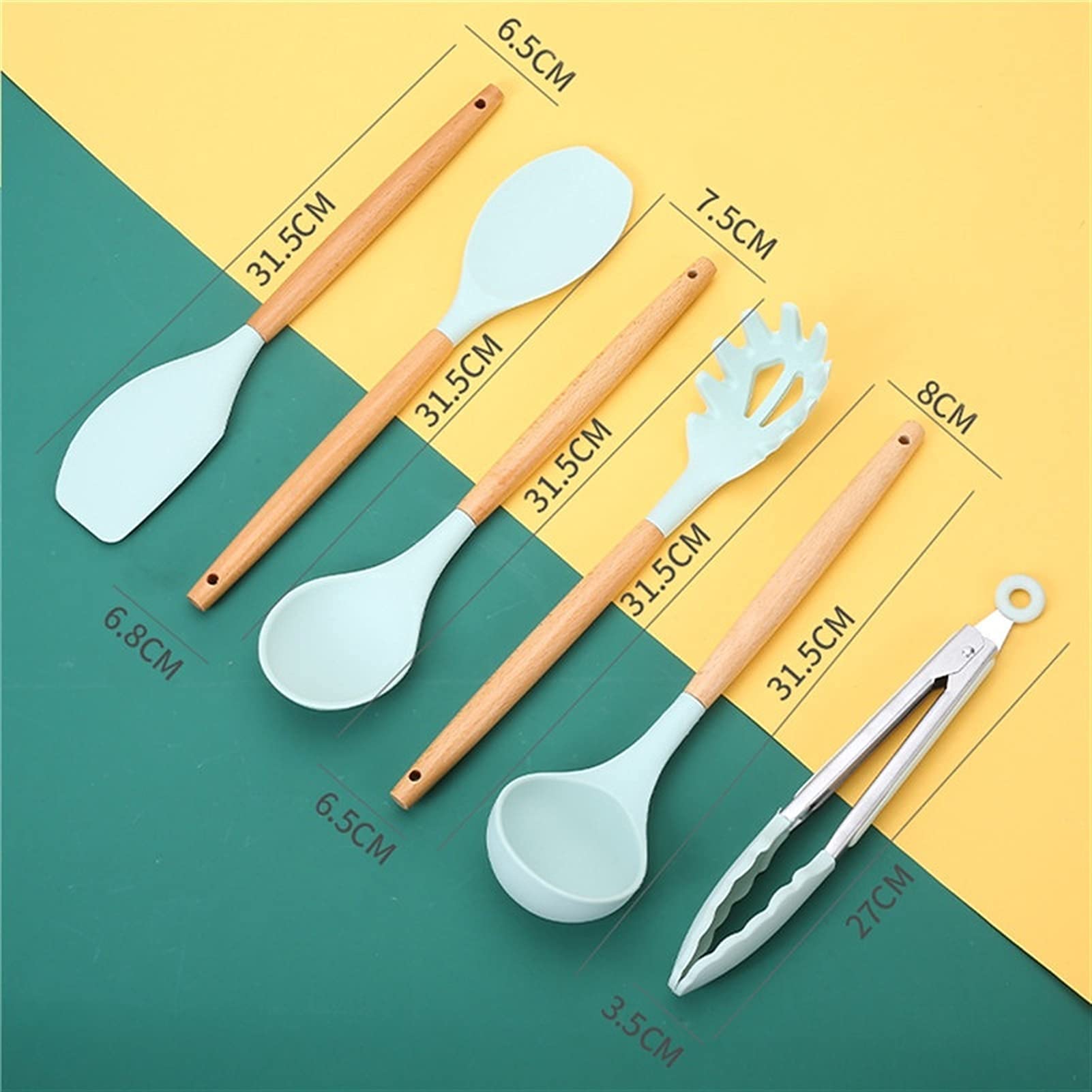 Siliconen Spatel DIY Keukengerei Bakken Tool Taart Decoratie voor Thuis Bakkerij 5 Stks/set(zwart