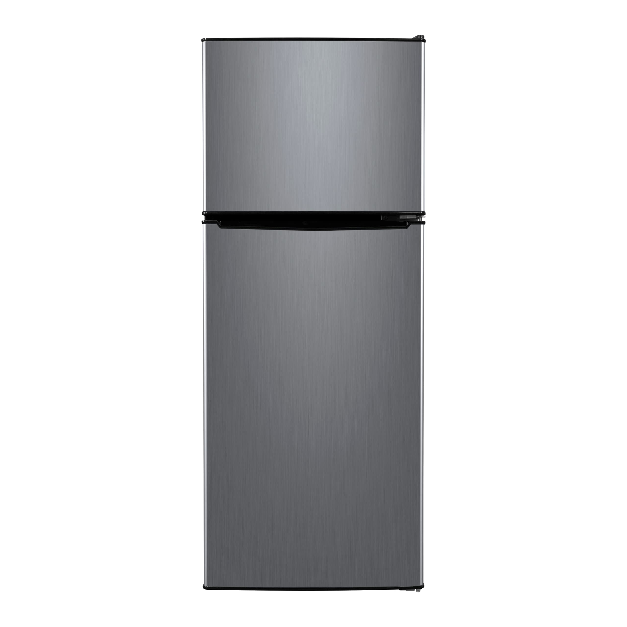 Buy 4.6. Cu ft Two Door Mini Fridge with Freezer, Stainless Steel Look