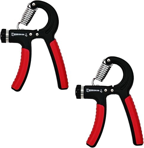 Miniatura 9 de Fortalecedor agarre de mano, paquete de 2 unidades de entrenamiento de fuerza para antebrazo, dedo y muñeca, ejercitador de 11.0-132.3 lbs