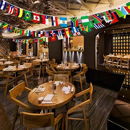 Consummate 224 Countries International World String Flags Banner Set Small Mini National Bunting Fla