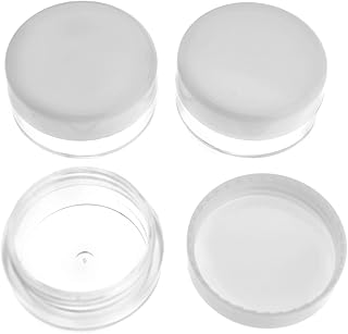 اوعية عينات بلاستيكية شفافة فارغة مع غطاء لعينات مستحضرات التجميل والكريم وبلسم الشفاه واللوشن - 100 × 3 مل