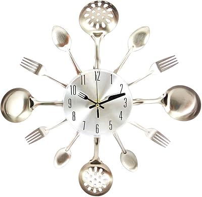 Amazon Com Cigera Reloj De Pared Para Cuberteria De Cocina