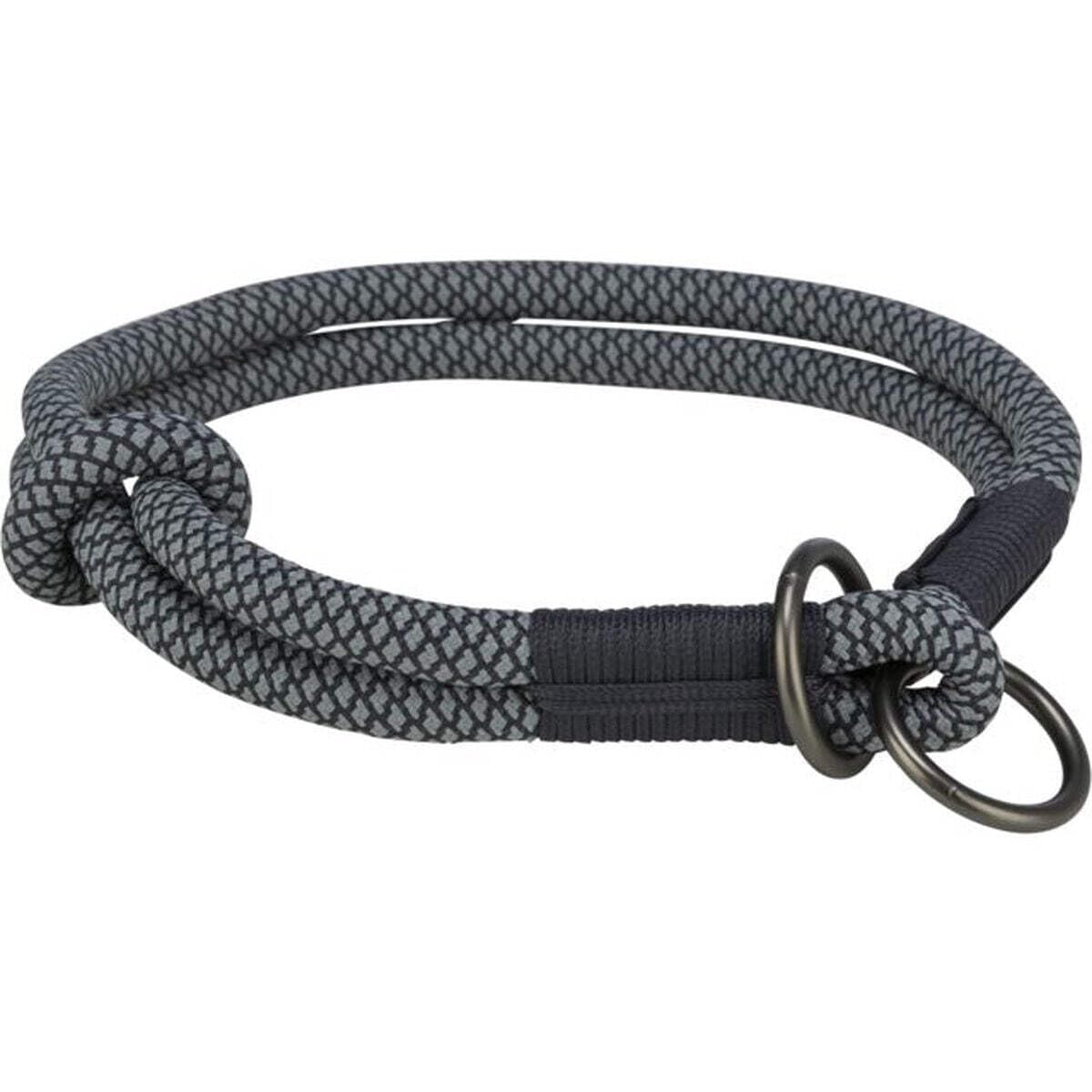 TRIXIE Soft Rope Stop-Pull Collar Size L: 19.7 in/0.5 in neck circumference in black